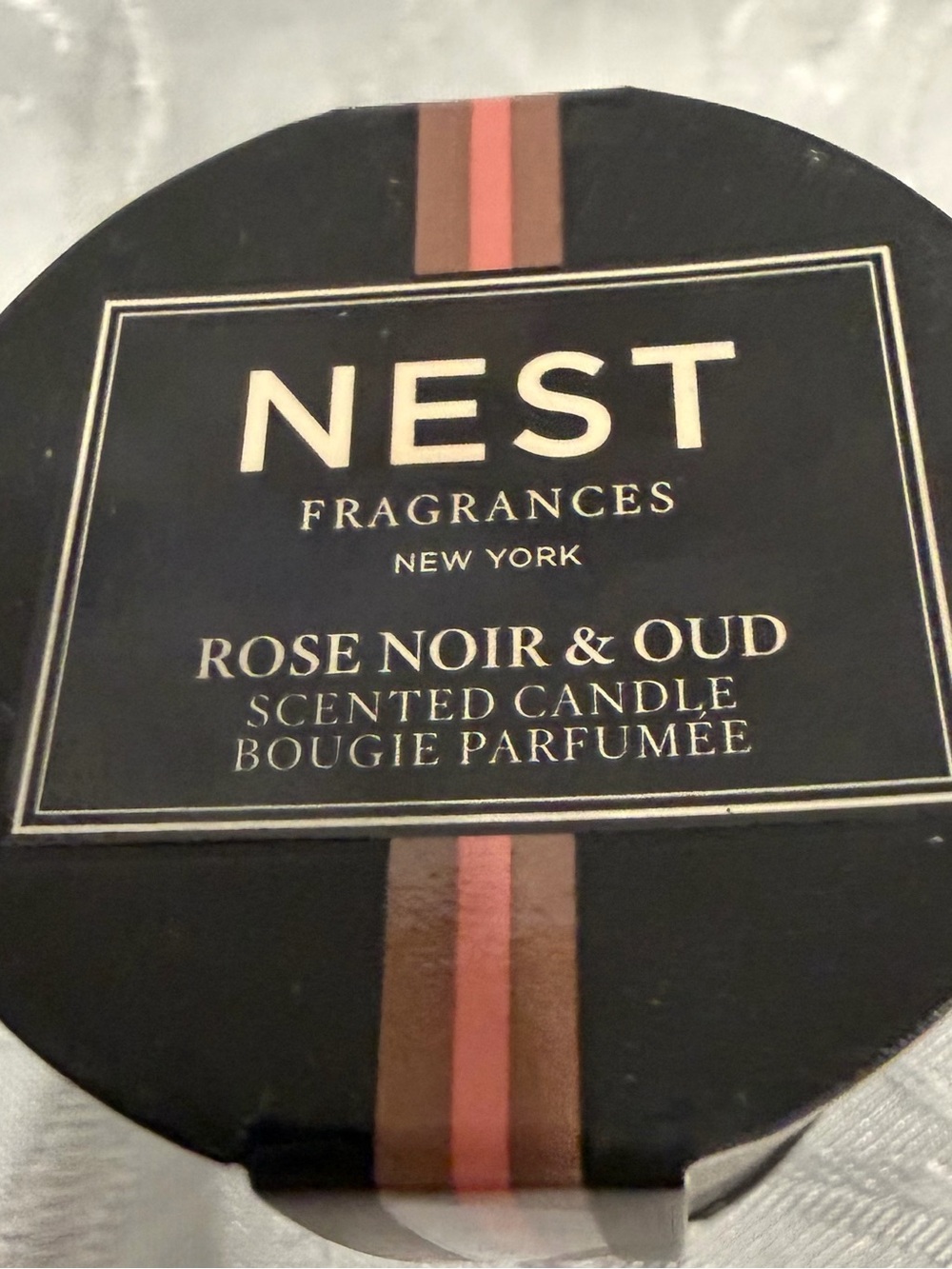 NEST Fragrances Rose Noir & Oud Scented Candle - Black New Votive